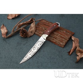 FB1139A outdoor fixed blade knife with wood handle UD404853