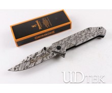 Browning 355 fast opening folding knife with steel handle（corrosion pattern）UD404910