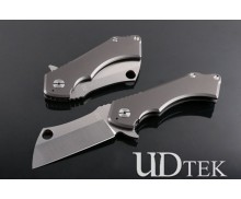 Titanium handle fast opening little God ax folding knife UD404959