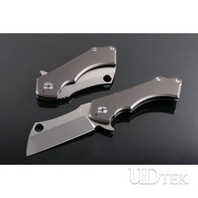 Titanium handle fast opening little God ax folding knife UD404959