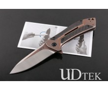 Zero Tolerance ZT0801CF Titanium handle M390 steel folding hunting knife UD404963