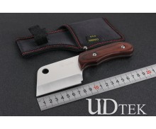 Sanjia Columbia K-87 outdoor wood handle fixed knife machete with 440 blade material UD405072