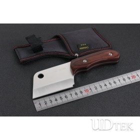 Sanjia Columbia K-87 outdoor wood handle fixed knife machete with 440 blade material UD405072
