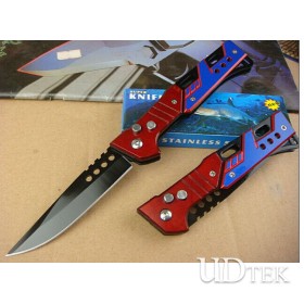 Blue tactical knife D0312 spring knife UD40639
