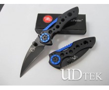 Mantis small folding knife blue color UD48422A