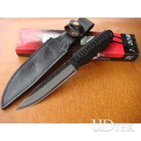 Manual forging black tie saber army knife UD49213