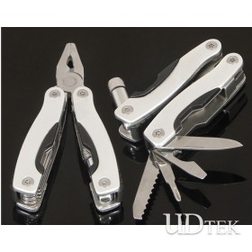 Small stainless steel folding Multifunctional pliers with flashlight UD50122