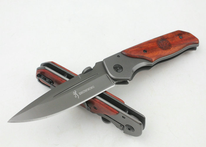 OEM Browning DA30 Fighting Knife Tactical Knife with Wood Handle UDTEK00250