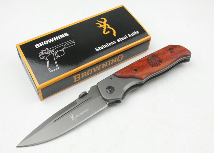 OEM Browning DA30 Fighting Knife Tactical Knife with Wood Handle UDTEK00250