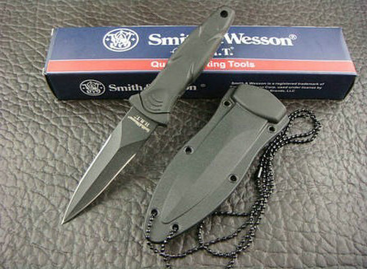 OEM SMITH & WESSON H.R.T TWO-EDGED SOLDIER FIXED BLADE KNIFE UDTEK00606