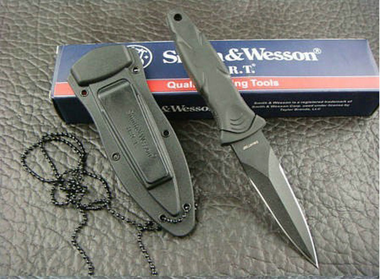 OEM SMITH & WESSON H.R.T TWO-EDGED SOLDIER FIXED BLADE KNIFE UDTEK00606