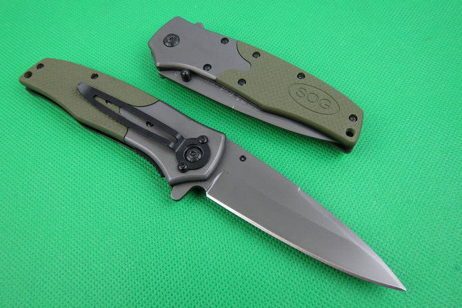 SOG.FA02 quick open folding knife army green UD401920