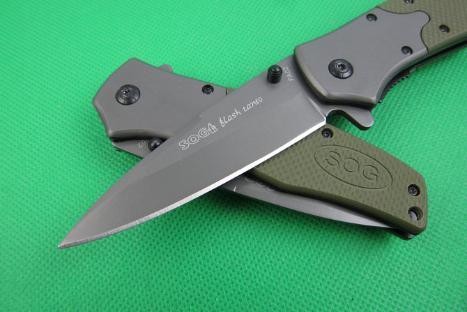 SOG.FA02 quick open folding knife army green UD401920