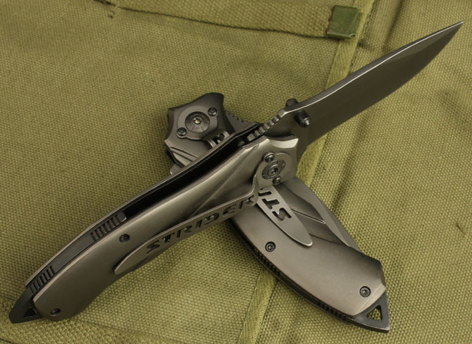 Strider .313folding knife(cuspate knife)-Semi-automatic quick opening folding knife UDTEK01996