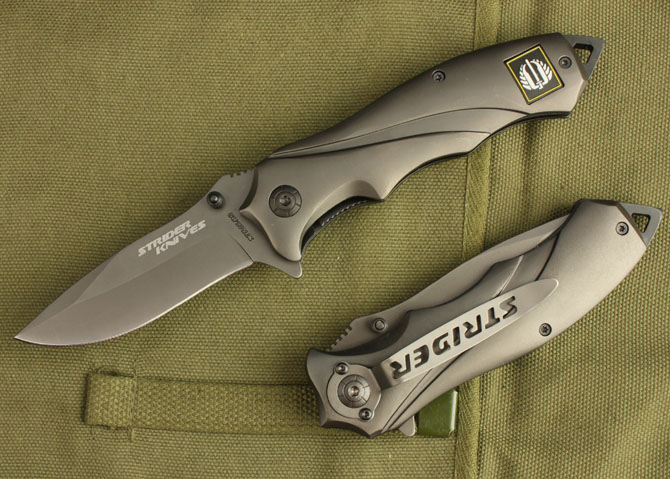 Strider .313folding knife(cuspate knife)-Semi-automatic quick opening folding knife UDTEK01996