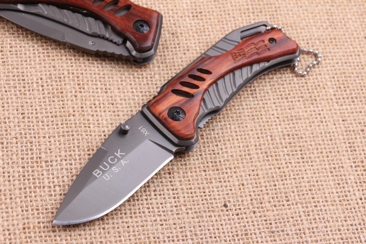 BUCK X61 folding knife with rosewood handle UD404819