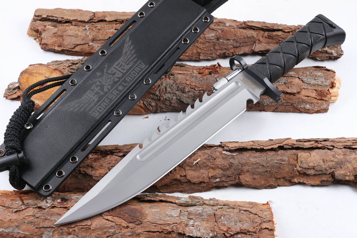 US Wolf scott sword bayonet machete army knife with LED flashlight and knife sharpener UD404878
