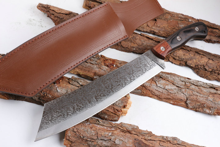 MKK Vortex feathers flat head camping knife machete UD404921