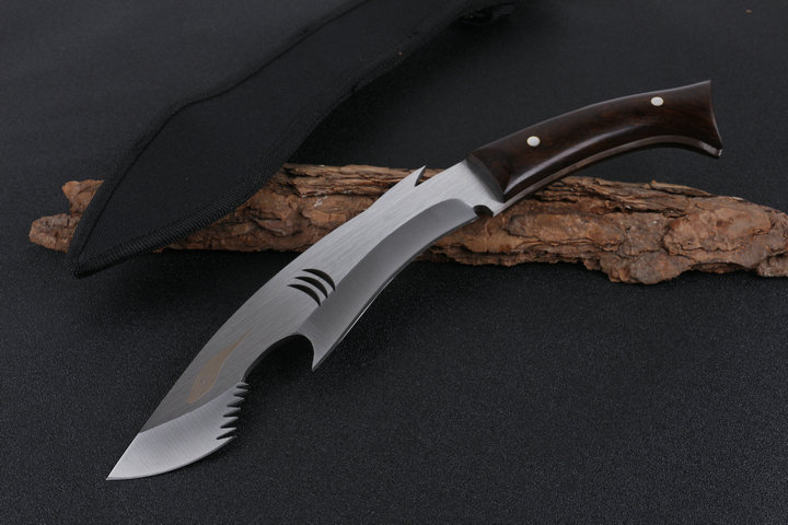 Big Shark 440 blade material straight tactical army knife machete UD405071