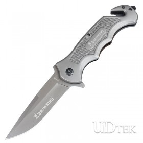 Browning F140 Quick Opening Folding Knife Gray Titanium UD2105476