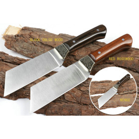 Machete Stainless Steel Fixed High Hardness Sharp Full Tang Hunting Knife for Tactical Use Survival Camping UD405505