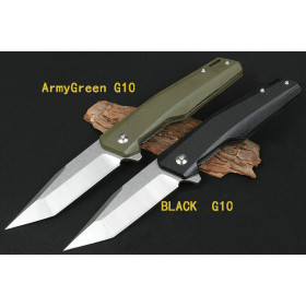 D2 Blade JJ045 G10 Composite Material Handle Pocket Survival Tactical Outdoor Folding Knife UD405507