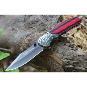 Browning FA70 Fast Opening Micarta Handle Camping Survival Folding Knife UD407748