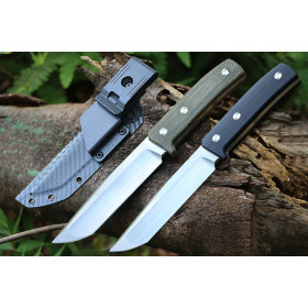 Wild Boar Fixed Blade Full Tang Knife with Kydex Sheath Straight Knives UD407773