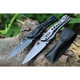 JL98 Mechanical Lock 2 Colors Sharp Portable Survival Hunting Pocket Knife UD407774