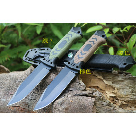 Gerber G1600 Glass Fiber Handle Fixed Combat Knife With Fire Starter And Compass UD407785