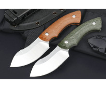 Sandvik 14c28n Steel Full Tang Flax Handle Outdoor Camping Survival Knife UD406697
