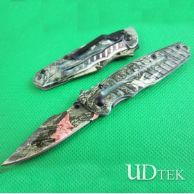 OEM X29 gray Titanium surface folding knife UD401714