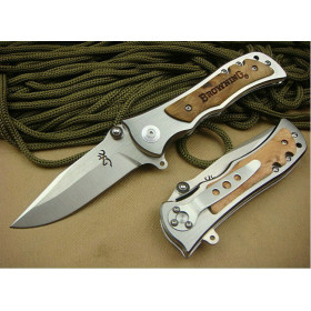 57HRC OEM BROWNING STEEL EAGLE 339 FOLDING KNIFE UDTEK00306