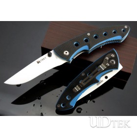 CERAMICS COLUMBIA RIVER WHITE FOX  FOLDING KNIFE UDTEK00214