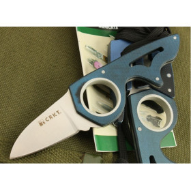 BLUE VERSION OEM COLOMBIA CRKT MUNIAS ALL BLADE FIXED BLADE KNIFE UDTEK00228