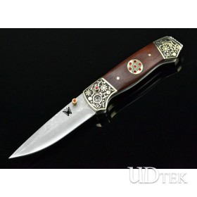 Acid branch version OEM Damascus Steel Folding Knives Collection Knife UDTEK01303 