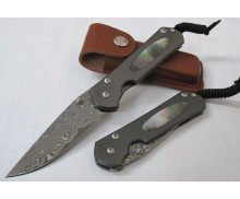 OEM DAMASCUS STEEL FOLDING KNIFE UDTEK00554 