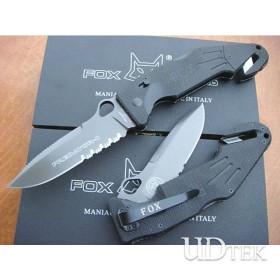 OEM Fox F28 FOLDING BLADE CAMPING KNIFE WITH ROPE CUTTER UDTEK00426