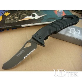 OEM Fox PA42D HALF SERRATED FOLDING BLADE SURVIVAL KNIFE UDTEK00430 