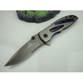 Gerber X21 fast opening folding pocket knife with serrated blade UD401172