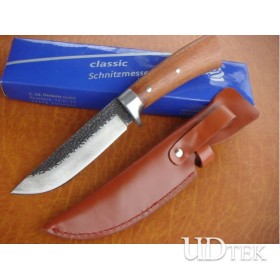 OEM KANETSUNE THOUSAND LAYER PATTERN STEEL WOOD HANDLE HUNTING KNIFE UDTEK00596