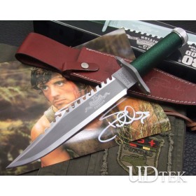 OEM RAMBO II RESCUE KNIFE HAND-SIGNED MEMORIAL VERSION UD40447