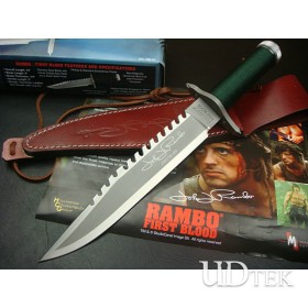 OEM RAMBO STALLONE HAND-SIGNED MEMORIAL VERSION FIXED BLADE KNIFE UD40466