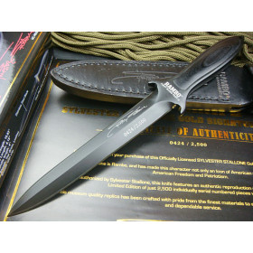 OEM RAMBO NO.5 STALLONE HAND-SIGNED MEMORIAL VERSION FIXED BLADE KNIFE UD40477