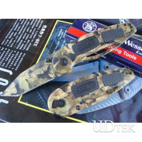OEM SMITH & WESSON SW53BT MILITARY CAMOUFLAGE VERSION FOLDING KNIFE UDTEK00603