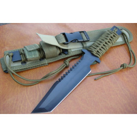 SEAL CUT IRON SABER & OUTDOOR KNIFE WITH UNIQUE HANDLE UDTEK00385