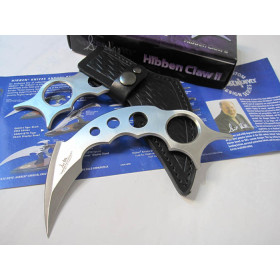 OEM UNITED II DOUBLE EDGE OUTDOOR KNIFE WITH COW LEATHER SHEATH UDTEK00409