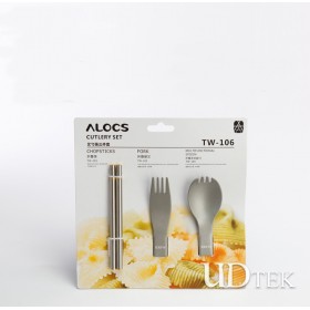 Alcos outdoor camping tableware chopsticks fork spoon UD16087