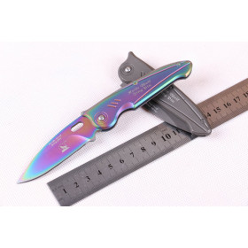The Blue Wolf all steel small folding knife (colorful Titanium) UD402052
