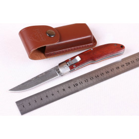 Damascus Horizontal open knife UD402053